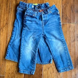 Lot of 2 pair boys jeans, 18-24 months